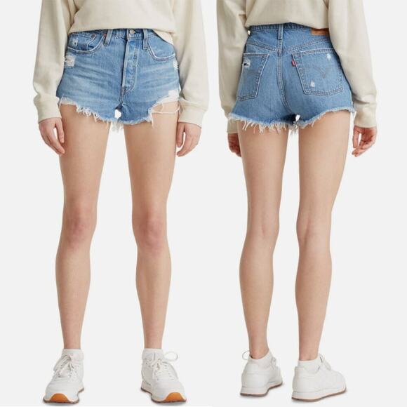 Levi's Pants - Levi's 501 High-Rise Denim Shorts in Sansome St Wash